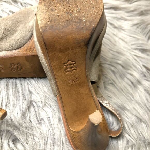 Donald J. Pliner Wayte Taupe Slingback Peep Toe - Picture 8 of 10